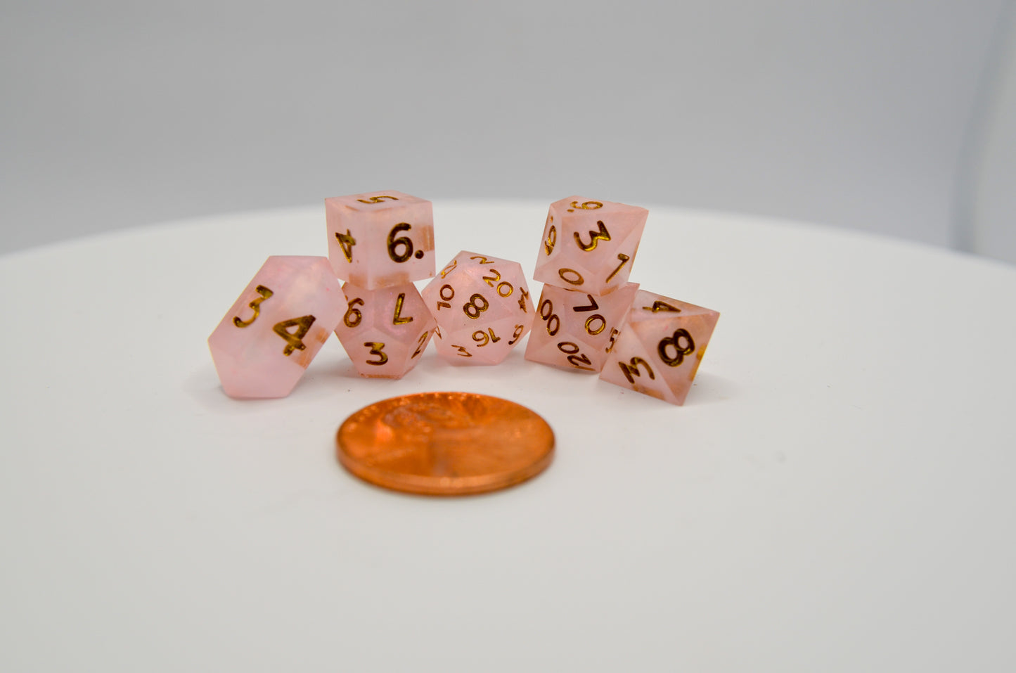 Soft Pink Extra Mini Dice Set