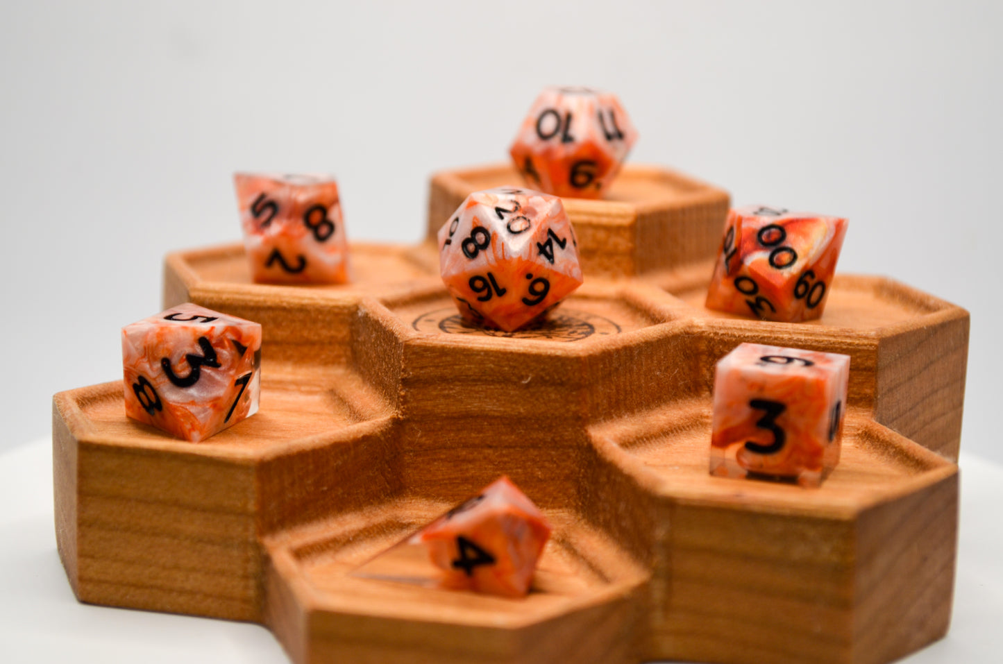 Fire Mini 7 Piece Dice Set