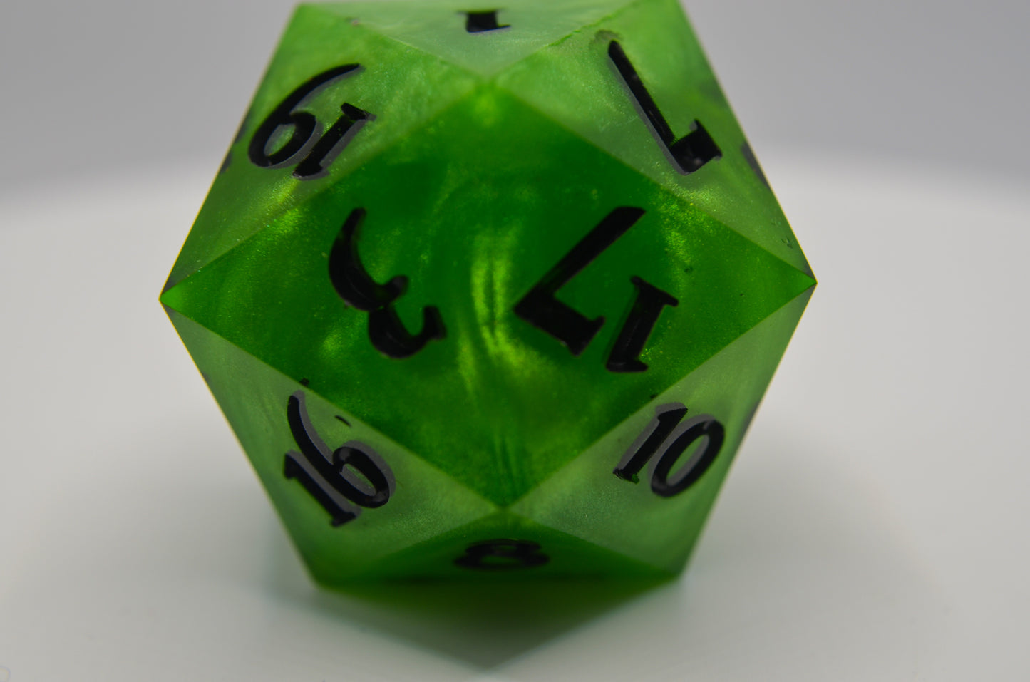 Bright Green Giant D20