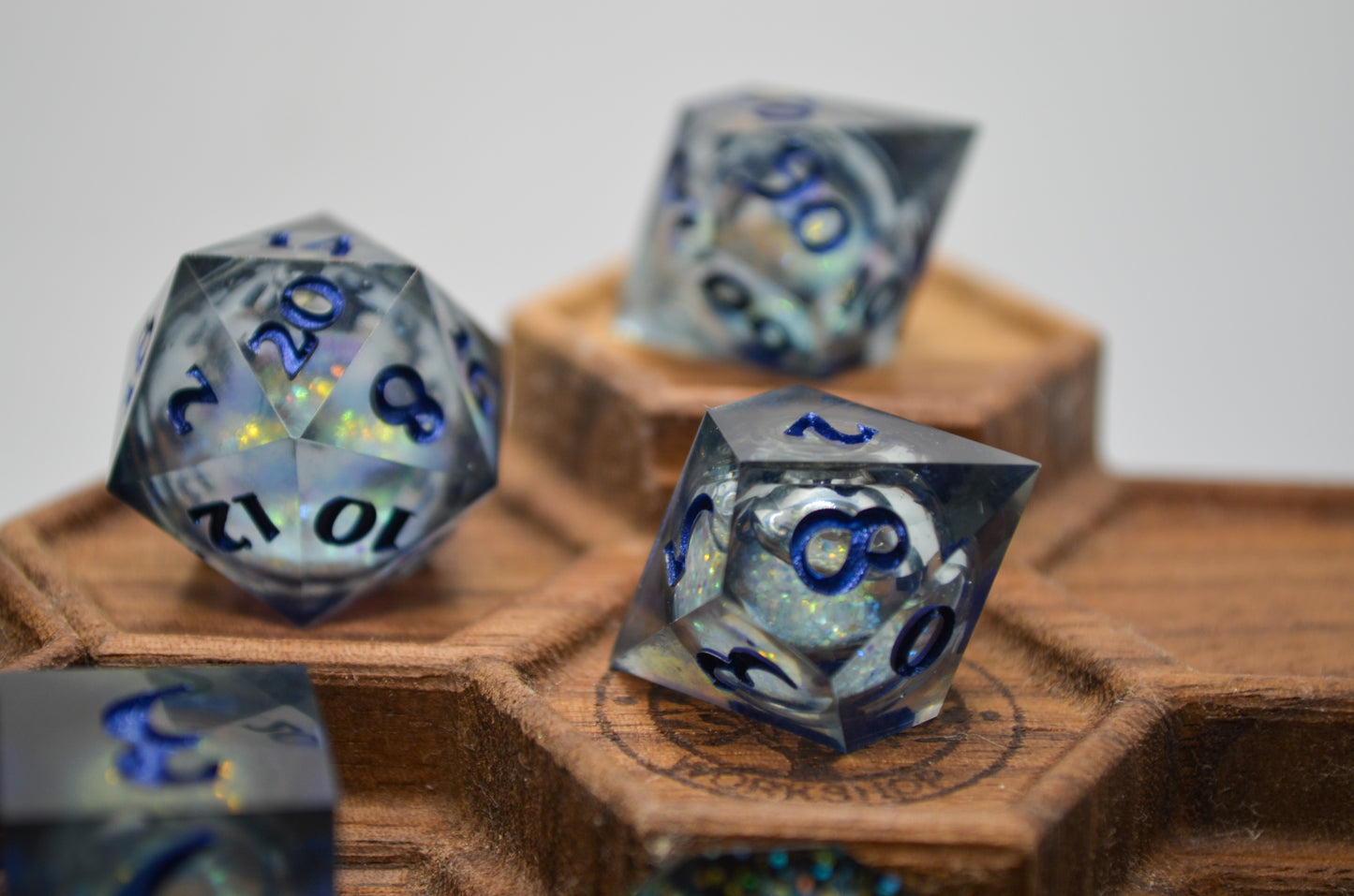 Divine Soul Liquid Core 9 Piece Dice Set