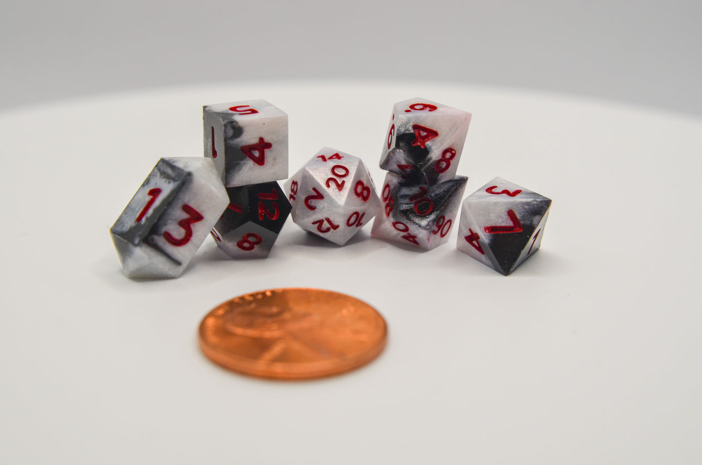 Black and White Extra Mini Dice Set