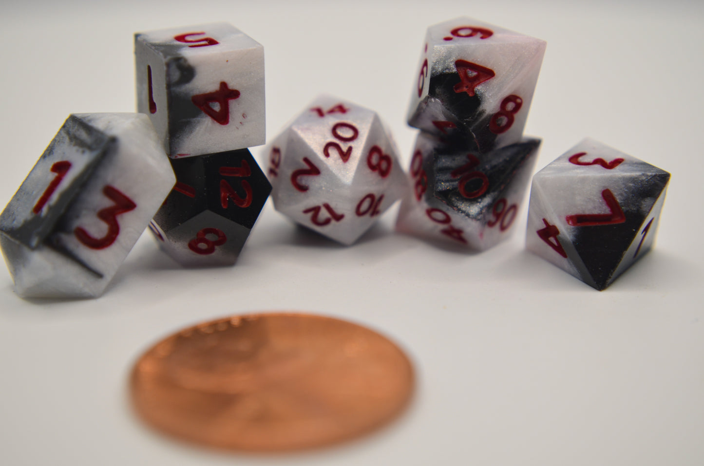 Black and White Extra Mini Dice Set