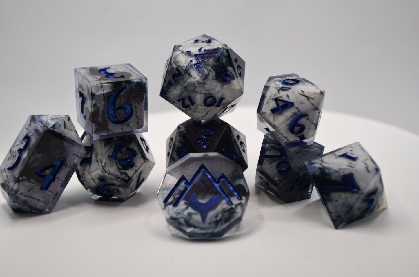 “Transcribe” 9 Piece Dice Set