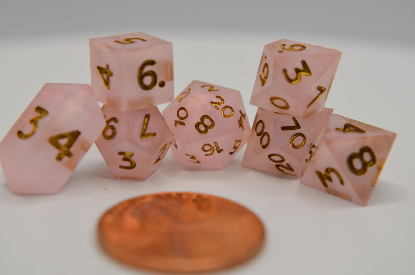 Soft Pink Extra Mini Dice Set