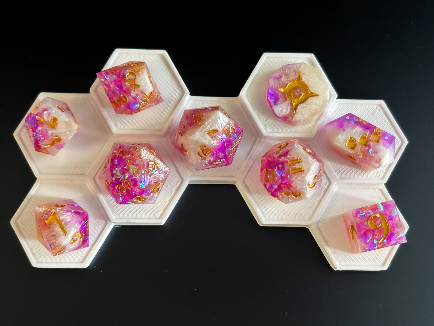 “Feywild" 9 Piece Dice Set