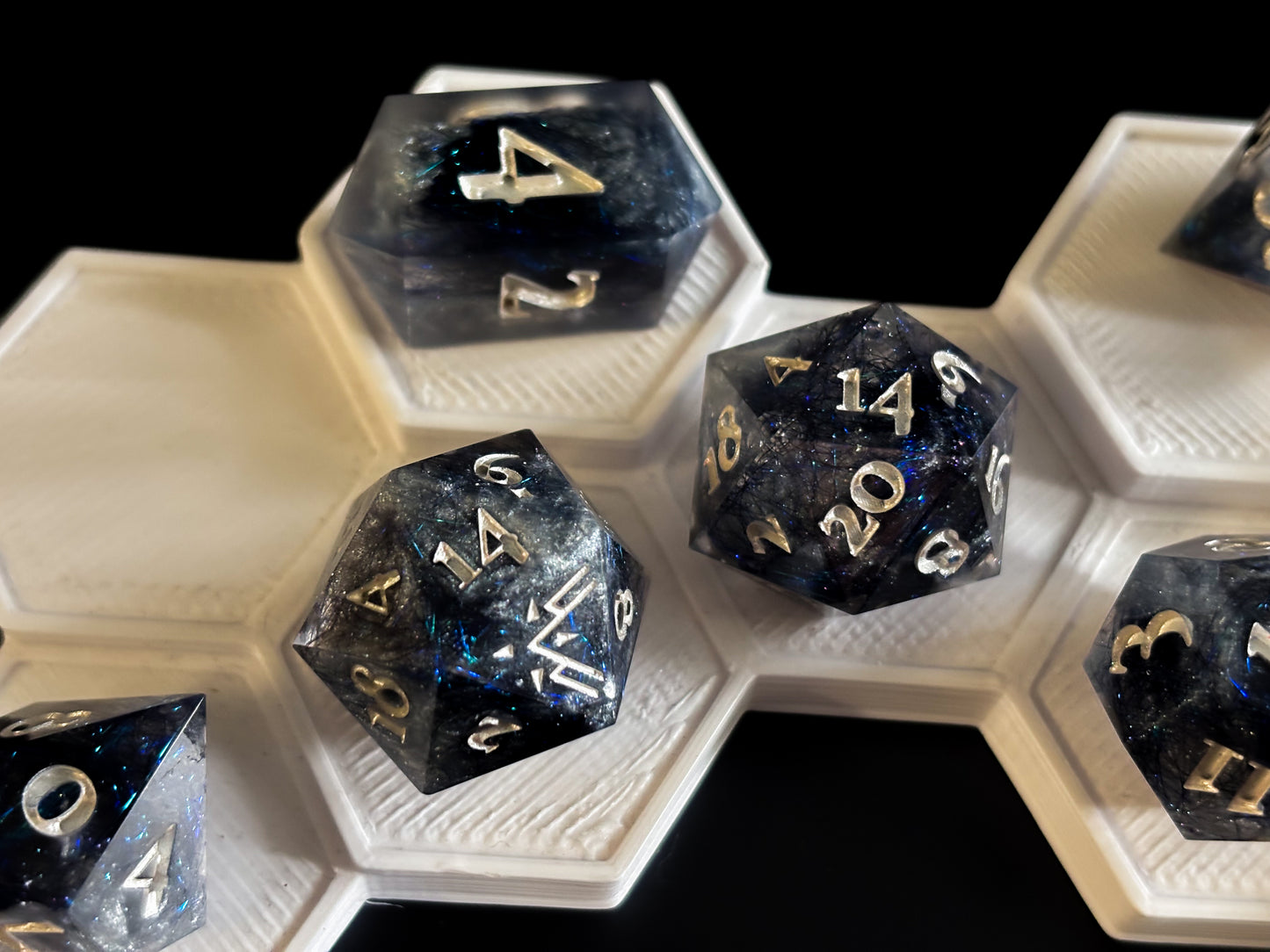 “Shadow Sorcerer" 9 Piece Dice Set