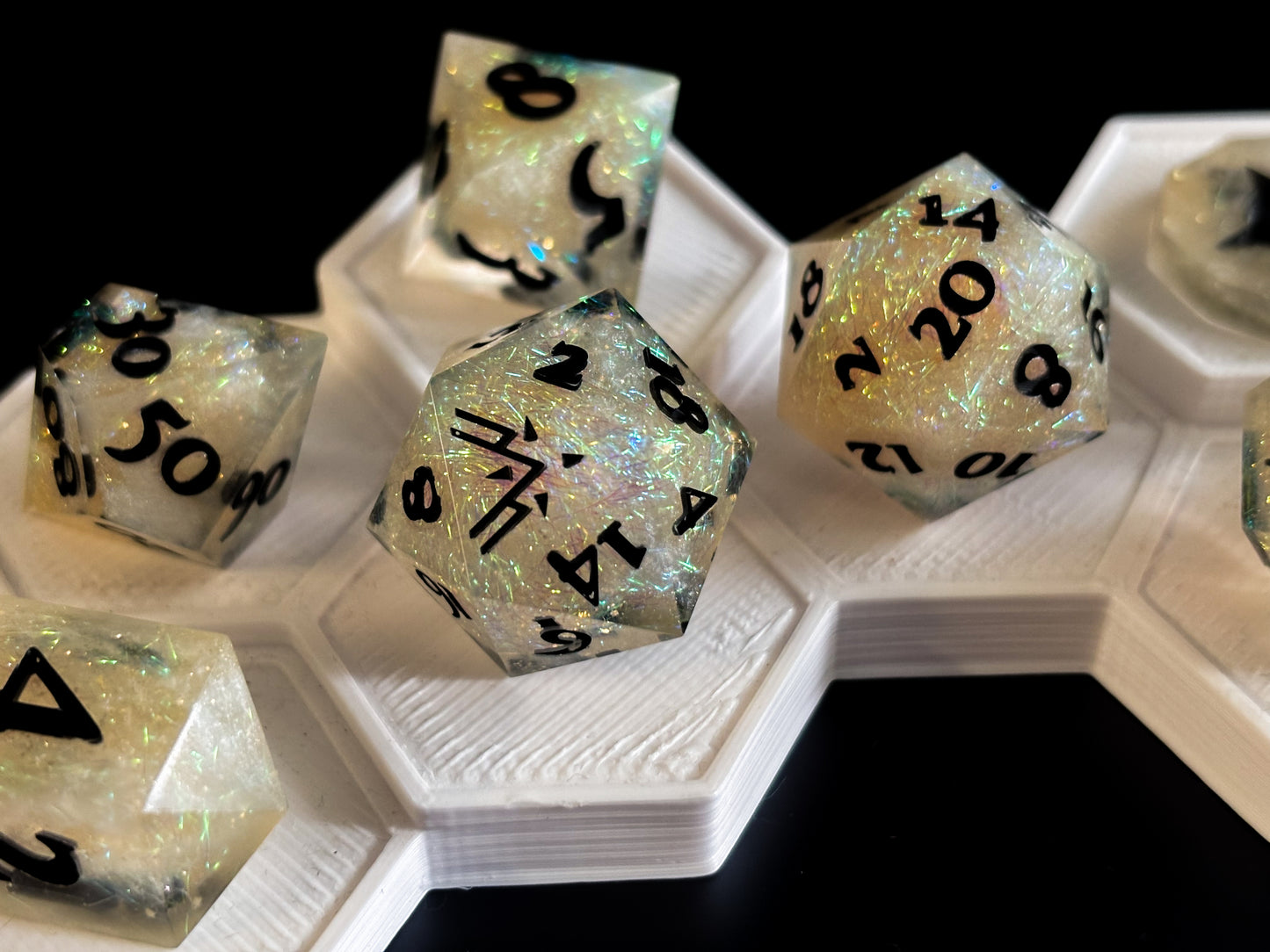 “Divine Intervention" 9 Piece Dice Set