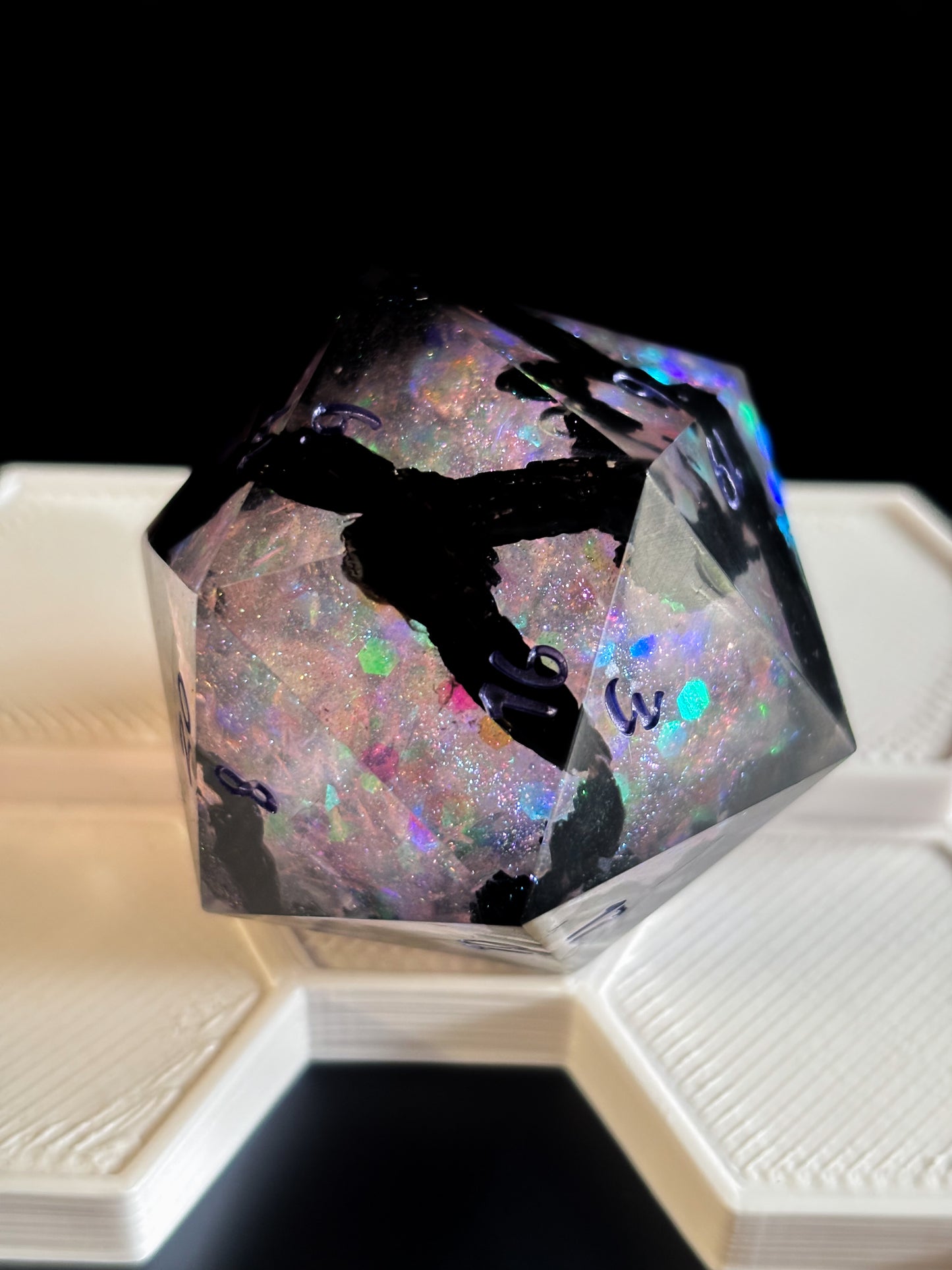 Purple and Black HUGE D20