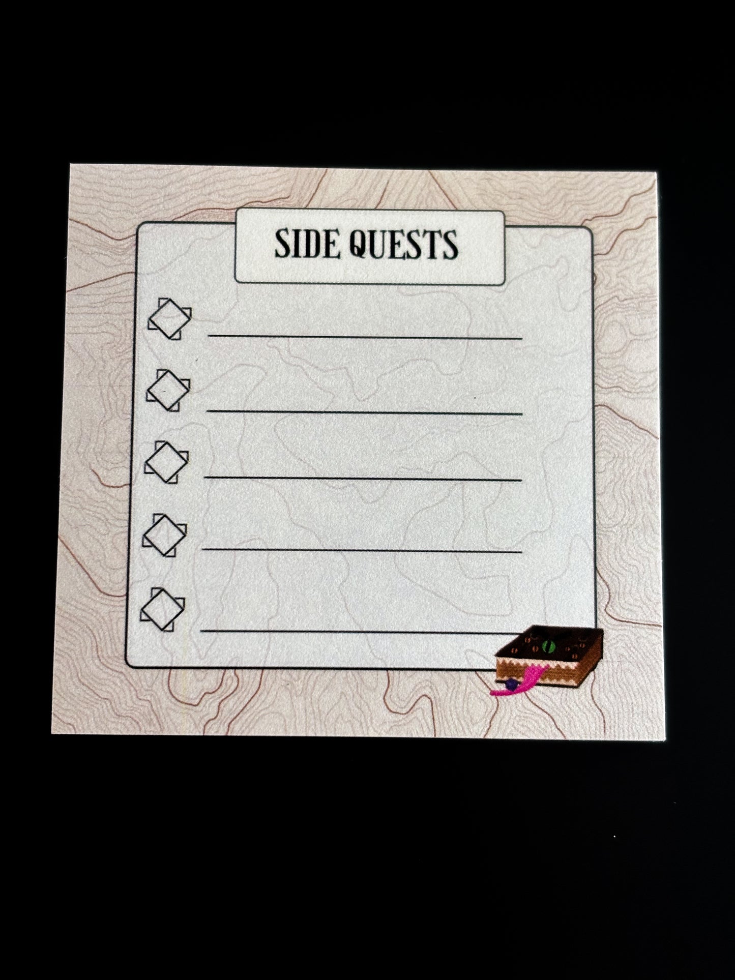 Side Quests Sticky Note Pad