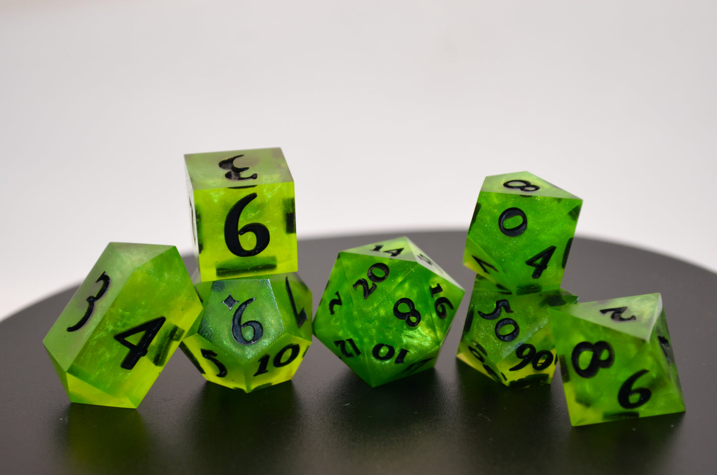 Poison Spray 7 Piece Dice Set