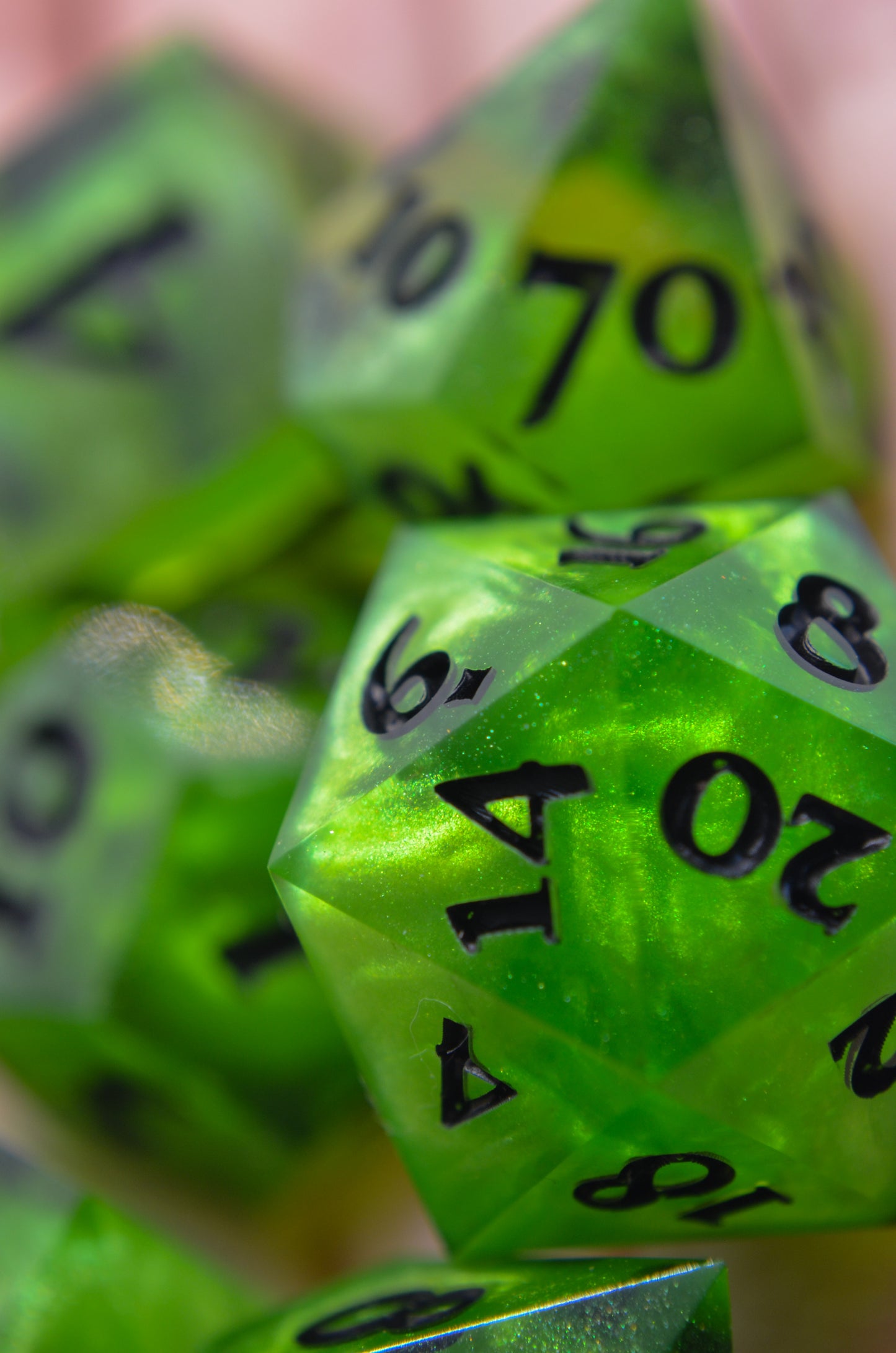 Poison Spray 7 Piece Dice Set
