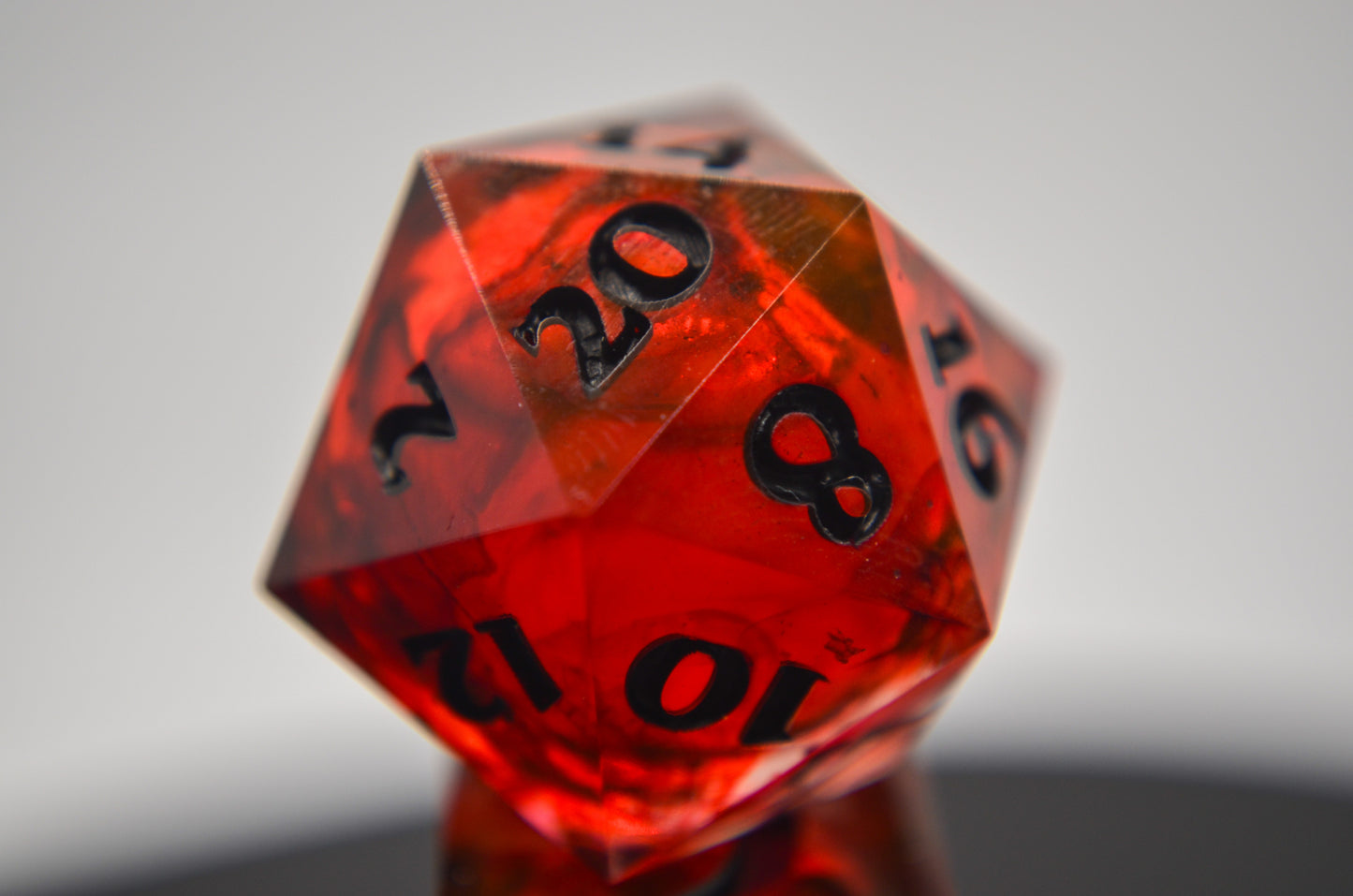 Blood Bath Liquid Core 9 Piece Dice Set