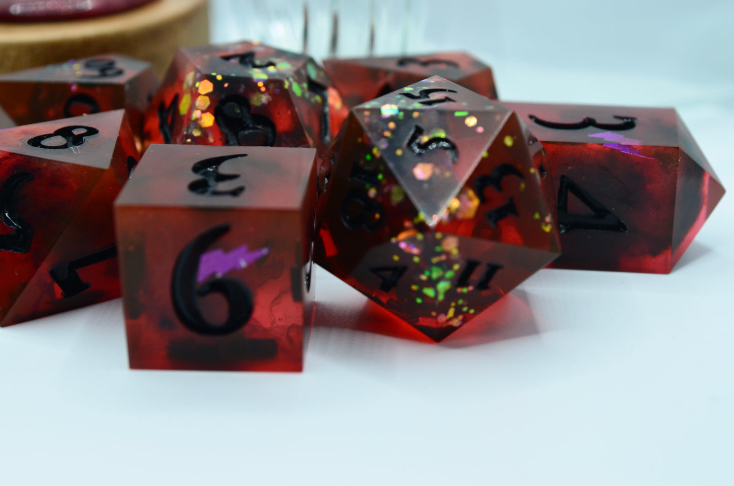 Blood Storm 7 Piece Dice Set