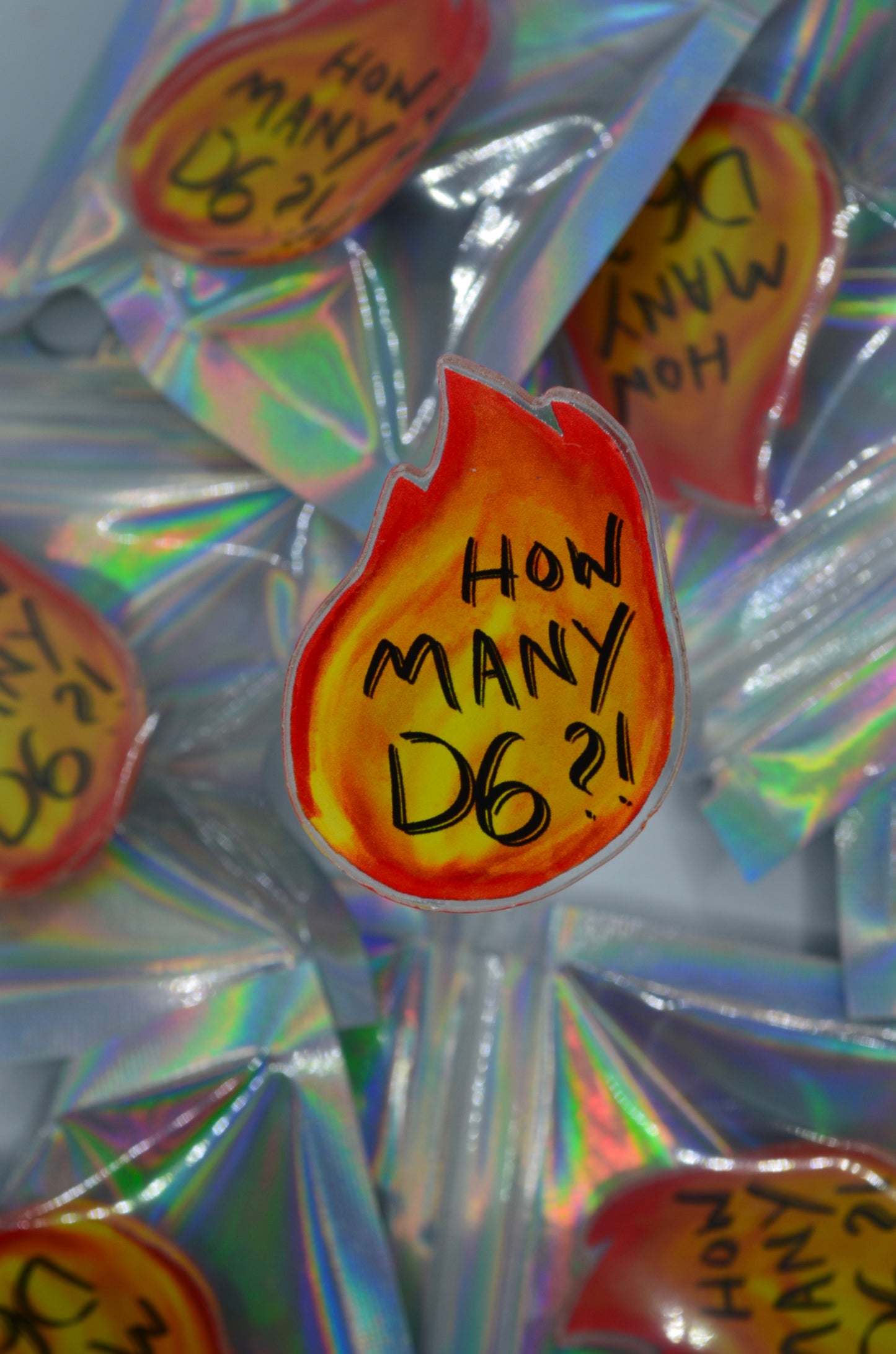 Fireball Acrylic Pin