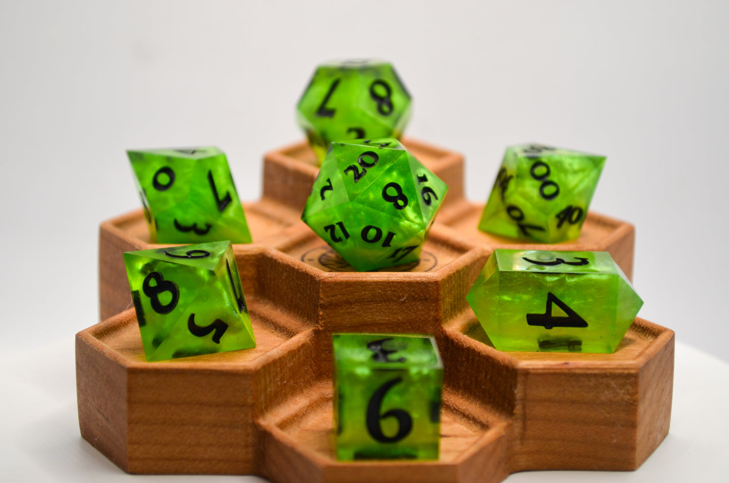 Poison Spray 7 Piece Dice Set