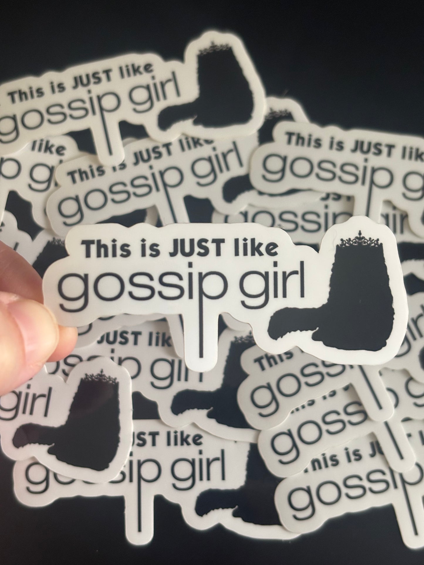 This is just like Gossip Girl Sticker