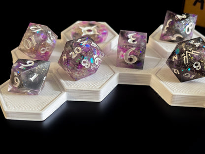 "Astral Sea" 9 Piece Dice Set