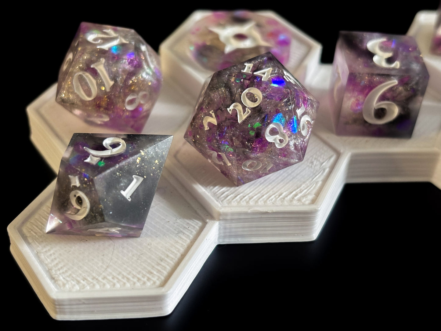 "Astral Sea" 9 Piece Dice Set