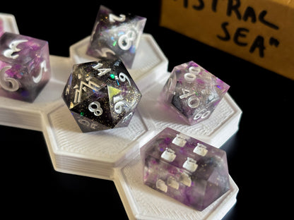 "Astral Sea" 9 Piece Dice Set