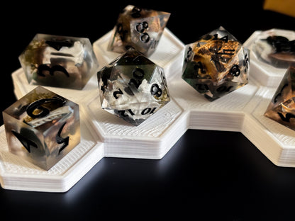 "Boneyard" 9 Piece Dice Set