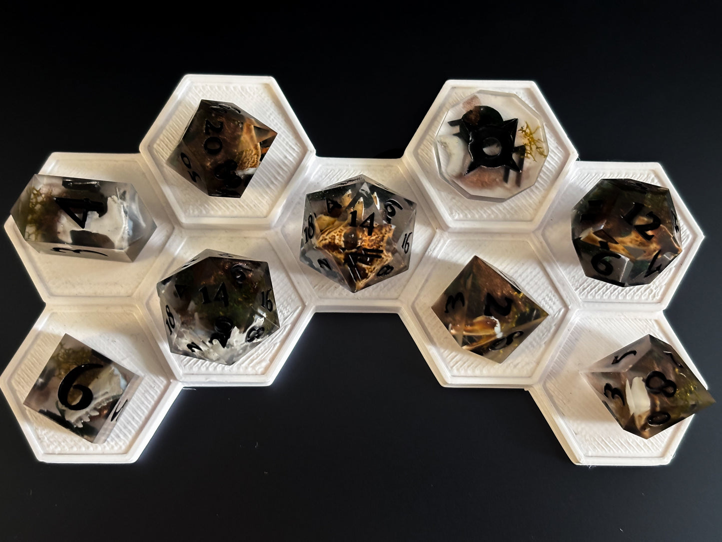 "Boneyard" 9 Piece Dice Set