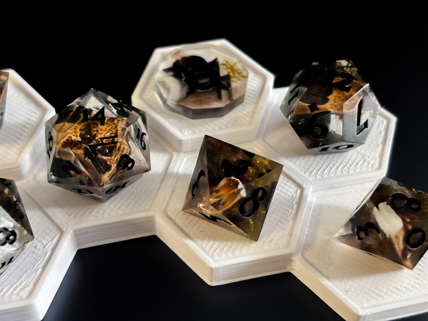 "Boneyard" 9 Piece Dice Set