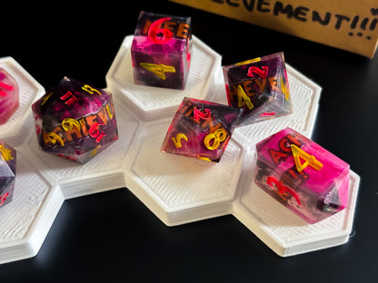“NEEWW ACHIEVEMENT!!!" 9 Piece Dice Set