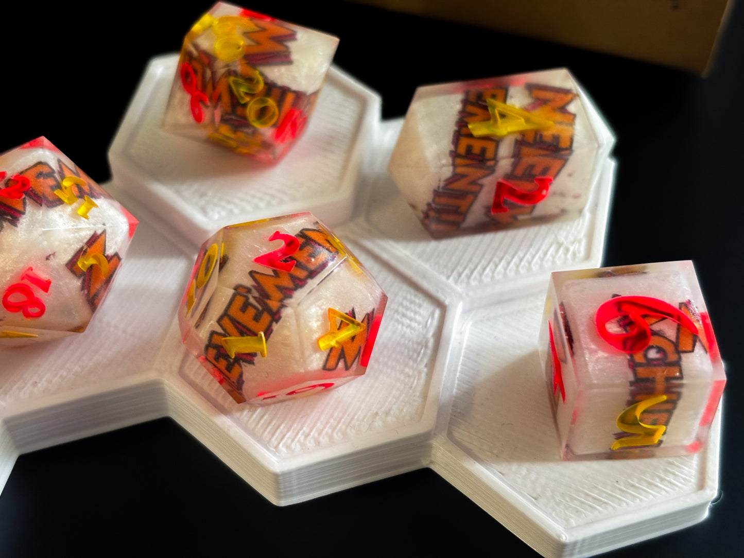 “NEEWW ACHIEVEMENT!!!" 9 Piece Dice Set