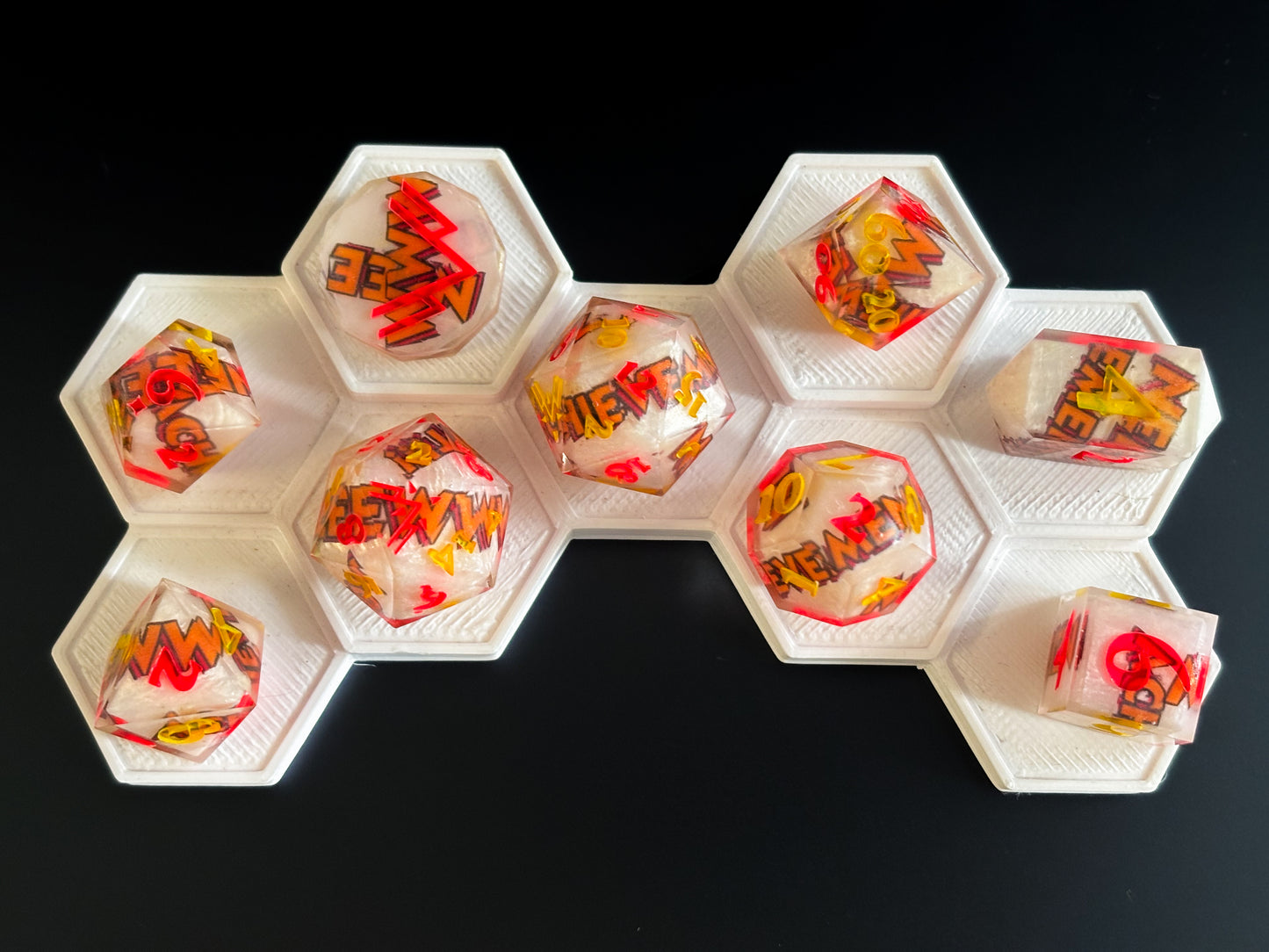 “NEEWW ACHIEVEMENT!!!" 9 Piece Dice Set