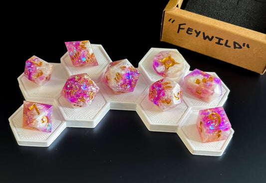 “Feywild" 9 Piece Dice Set