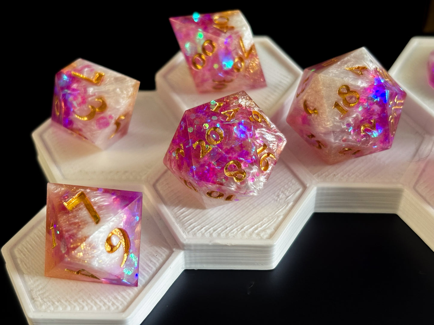 “Feywild" 9 Piece Dice Set