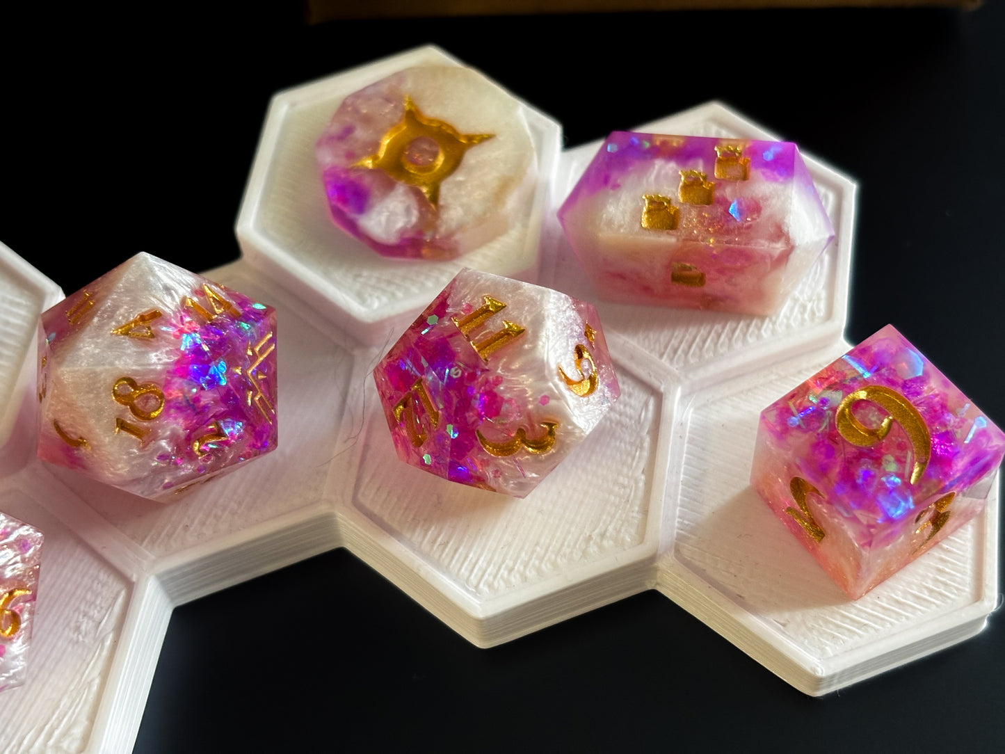 “Feywild" 9 Piece Dice Set