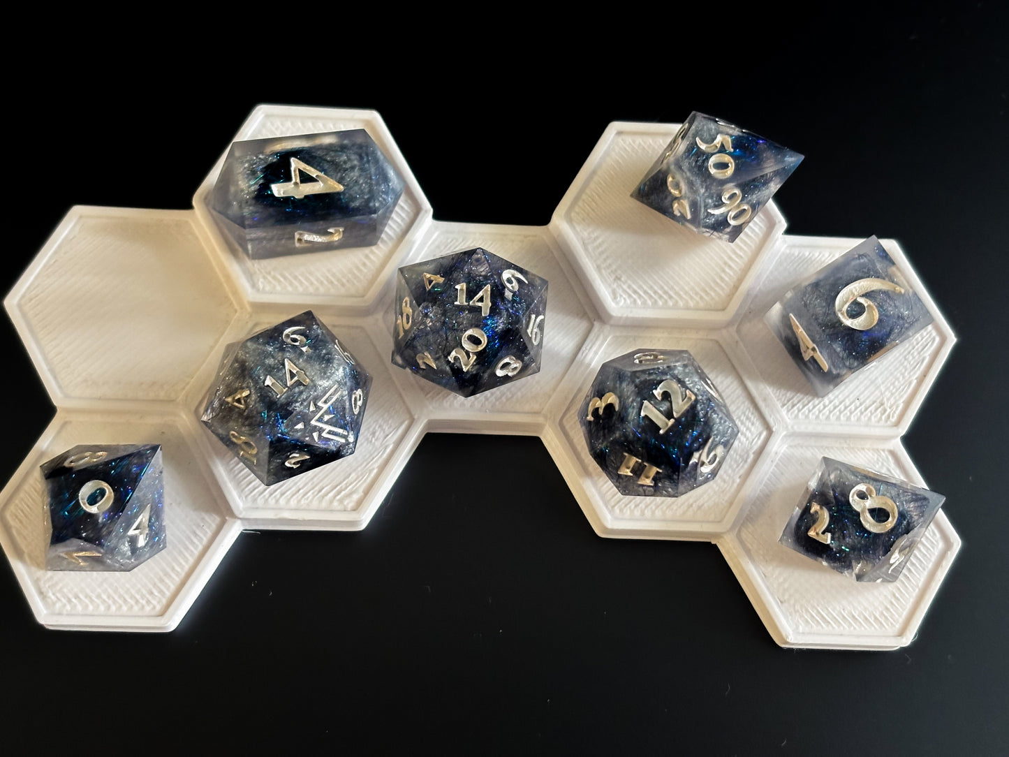 “Shadow Sorcerer" 9 Piece Dice Set