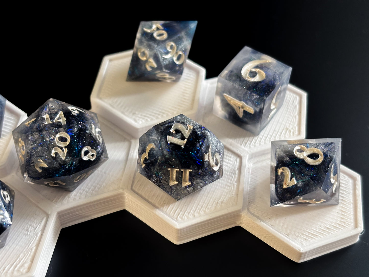 “Shadow Sorcerer" 9 Piece Dice Set