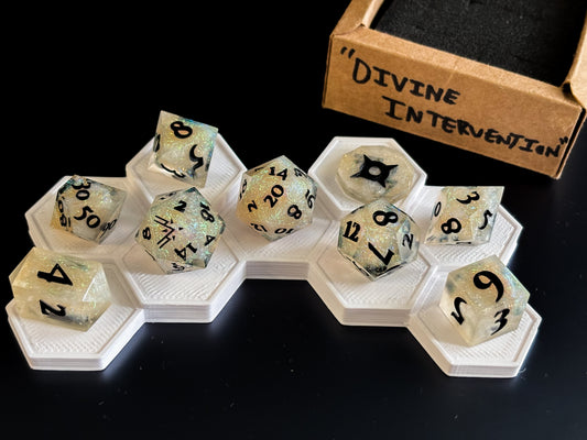 “Divine Intervention" 9 Piece Dice Set