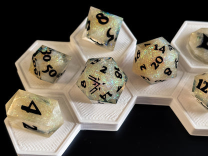 “Divine Intervention" 9 Piece Dice Set