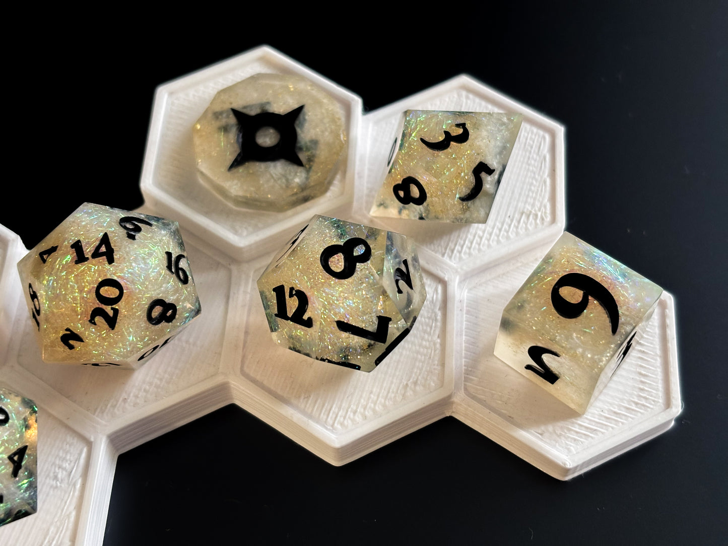 “Divine Intervention" 9 Piece Dice Set