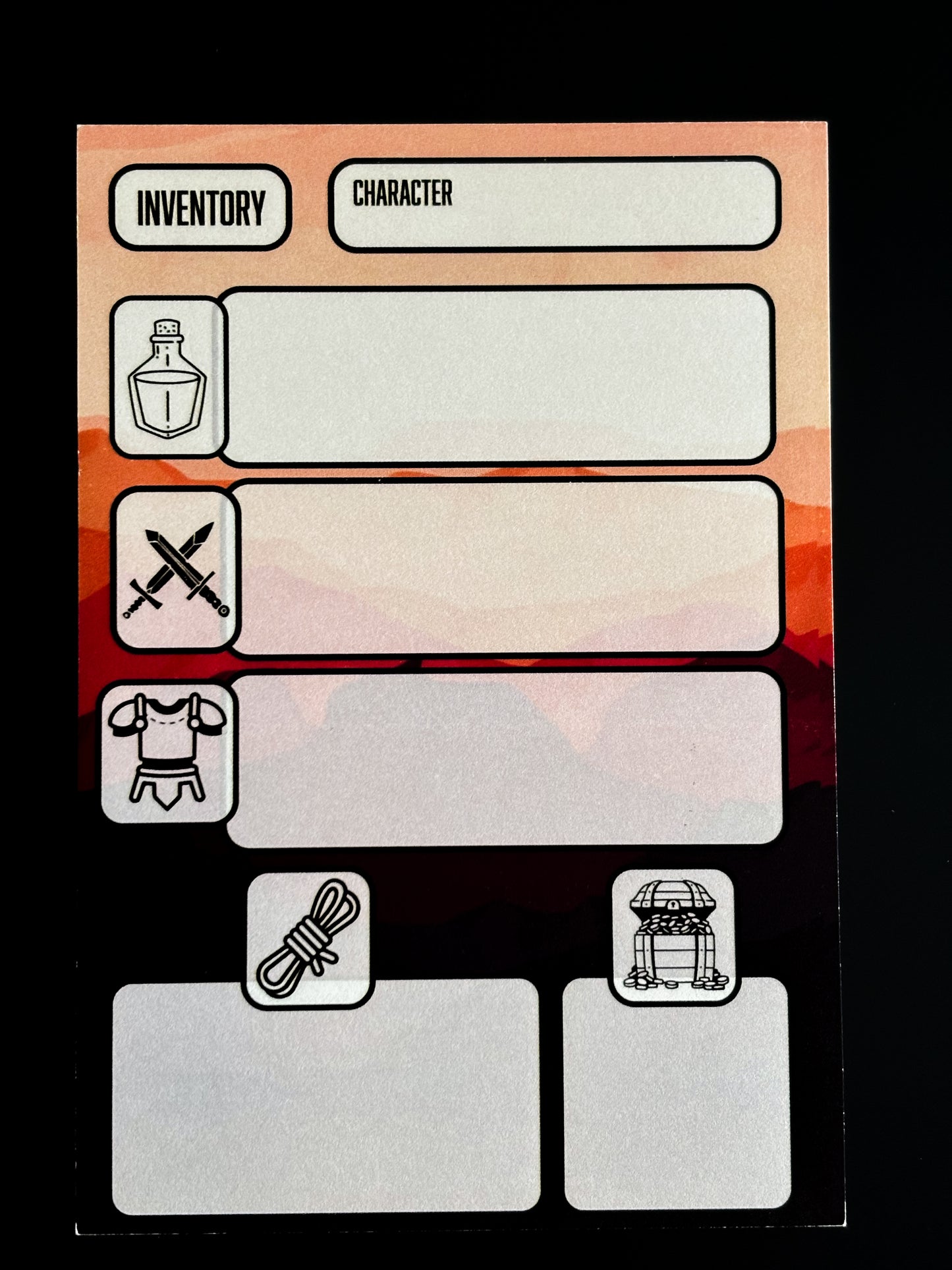 Inventory Tracker Sticky Note Pad