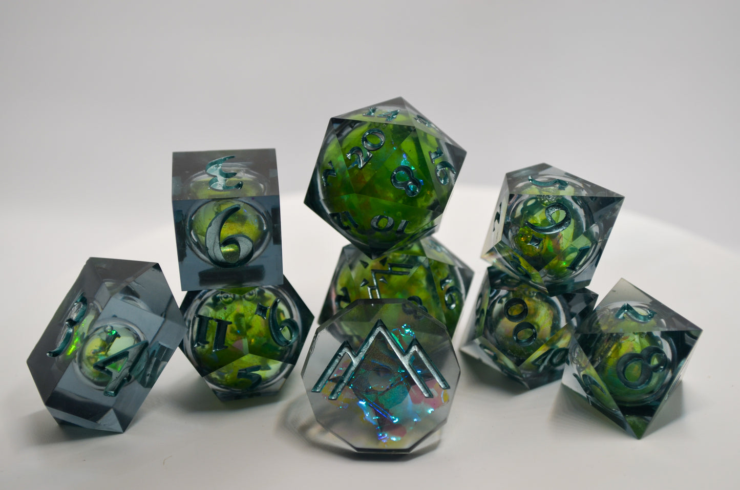 Astral Arcana Liquid Core 9 Piece Dice Set