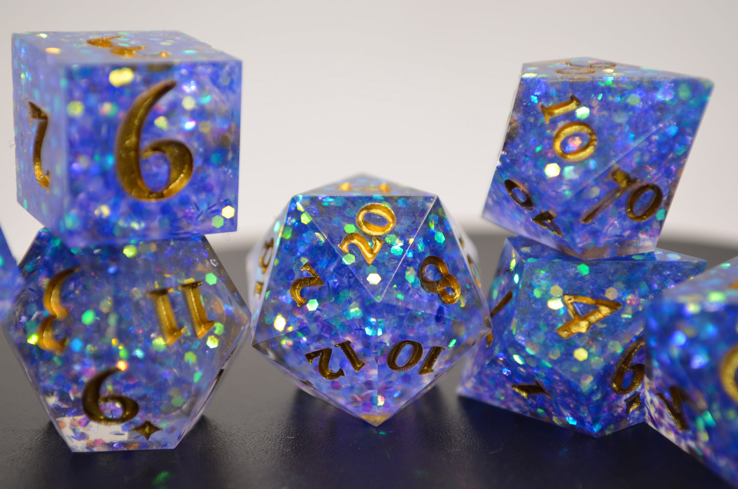 Hypnotic Pattern 7 Piece Dice Set