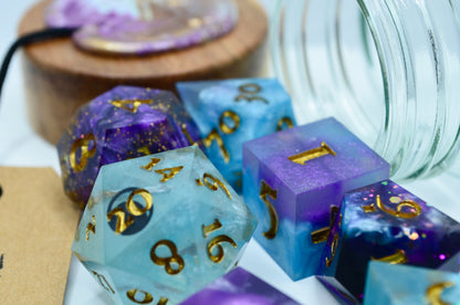 Faerie Fire 7 Piece Dice Set