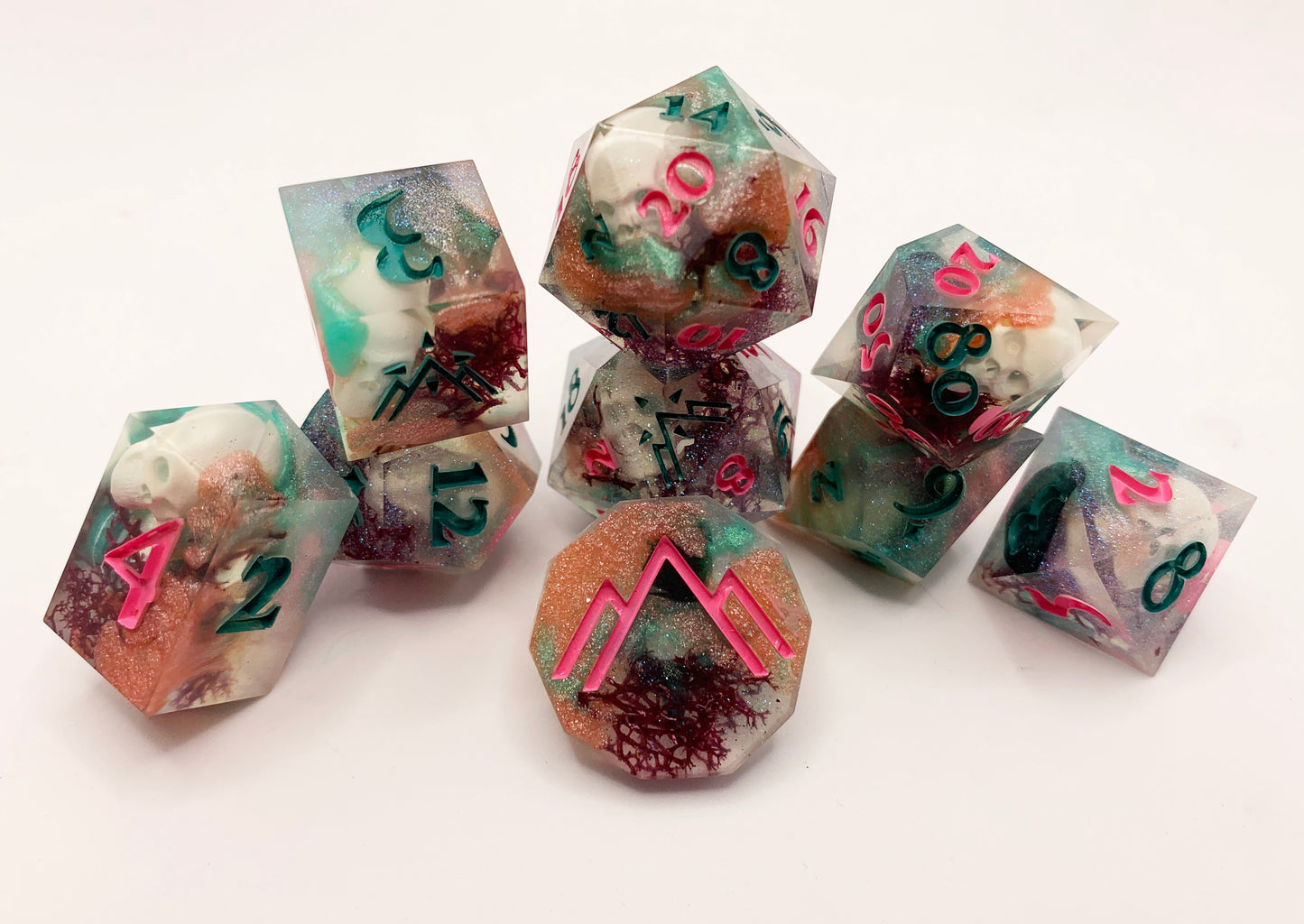 PREORDER "Blooming Grove" 9 Piece Dice Set