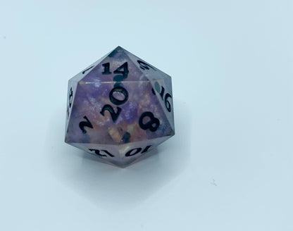 Purple and Pink Boba D20
