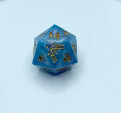 Blue and Purple D20