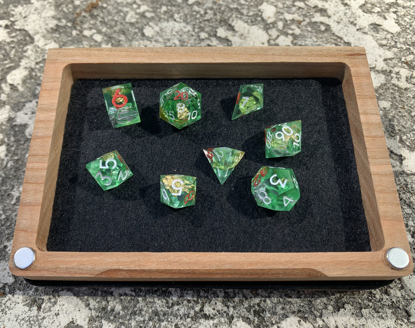 "Little Goblin Girl" Mini 8 Piece Dice Set